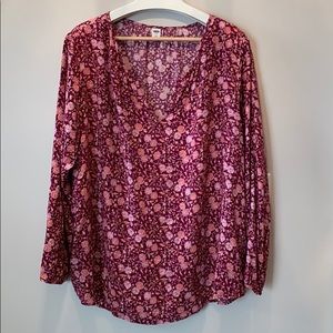 Old Navy floral peasant top xxl